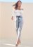 Venus Distressed Straight Jeans in Acid Wash