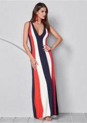 Venus Color Block Maxi Dress - Multi