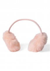 Venus Faux-Fur Ear Muffs in Pale Pink