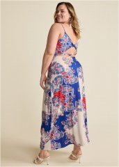 Venus Plus Size Twist Back Maxi Dress