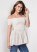 Venus Smocked Eyelet Top in Off White