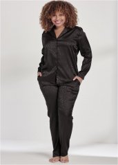 Venus Midnight Cat JACQUARD SATIN PAJAMA SET