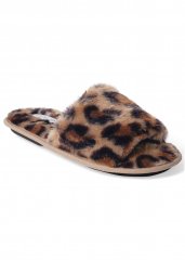 Venus Slide Slippers in Brown Multi