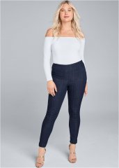 Venus Dark Wash MID-RISE SLIMMING STRETCH JEGGINGS