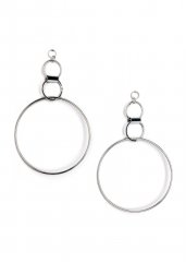 Venus Hoop Earrings in Silver