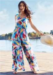 Venus Easy Blouson Jumpsuit in Living Art