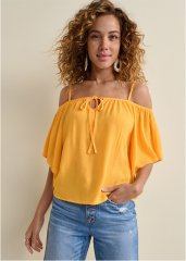 Venus Plus Size Cold Shoulder Top