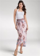 Venus Wandering Goddess Skirt - Blush Multi