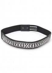 Venus Embellished Waist Belt in Black