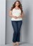 Venus Plus Size Bootcut Jeans in Dark Wash