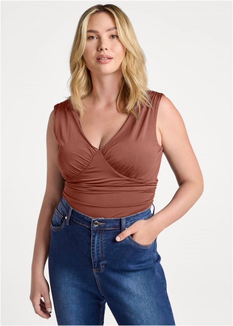 Venus Plus Size Shape Embrace V-Neck Bodysuit