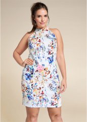 Venus Plus Size Floral Bodycon Dress