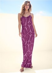 Venus Tie Back Maxi Dress - Purple Multi