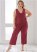 Venus Heathered Burgundy CAPRI PAJAMA SET