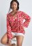 Venus Plus Size Printed Bell Sleeve Top