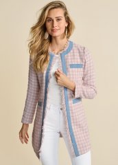 Venus Tweed Jacket in Pink Multi