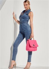 Venus Denim Jumpsuit in Medium Wash