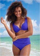 Venus Plus Size Over-The-Shoulder Marilyn Top Bikini - Cobalt Blue