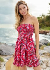 Venus Convertible Cover-Up Dress in Vivid Florals