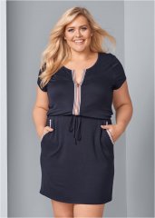 Venus Plus Size Zip-Front Lounge Dress