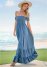 Venus Off-The-Shoulder Maxi Dress - Medium Wash