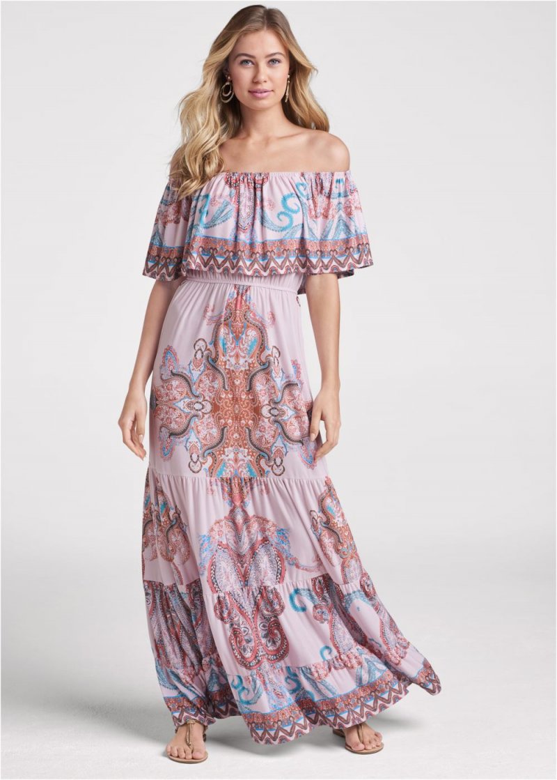 Venus Wandering Goddess Dress - Blush Multi