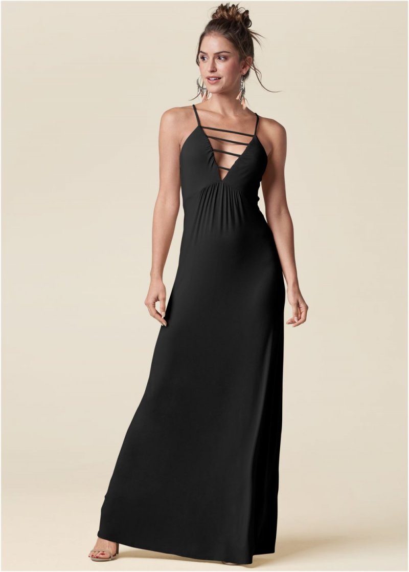 Venus Plus Size Strappy Maxi Dress