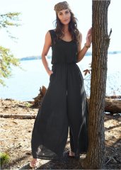 Venus Easy Blouson Jumpsuit in Black