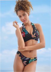 Venus Classic Scoop Front Bottom Bikini - Moonlit Florals