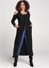 Venus Plus Size Cold-Shoulder Maxi Top