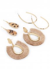 Venus Mixed Earring Set in Gold Multi