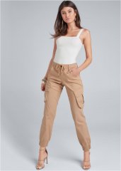 Venus Cargo Pants in Tan