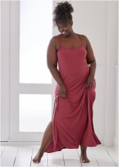 Venus Heathered Burgundy TANK NIGHTGOWN