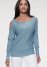 Venus VENUS | Cold-Shoulder Sweater in Blue