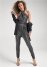 Venus Cross-Neck Sparkle Jumpsuit in Silver