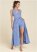 Venus Eyelet Maxi Top in Periwinkle