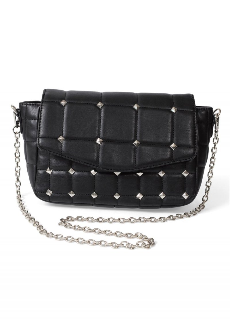 Venus Quilted Chain Handbag in Black Venus Quilted Chain Handbag in Black