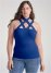 Venus Plus Size Strappy Sleeveless Top