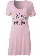 Venus Heathered Pink SLEEP SHIRT