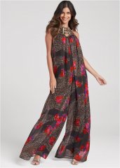 Venus Animal Print Jumpsuit in Brown Multi