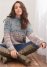 Venus Plus Size Marled Knit Mock-Neck Sweater in Blue Multi