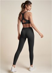 Venus Back Keyhole Sports Bra in Black