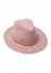 Venus Wide Brim Chain Trim Fedora in Pink