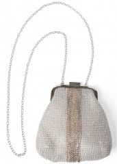 Venus Allover Rhinestone Handbag in Silver