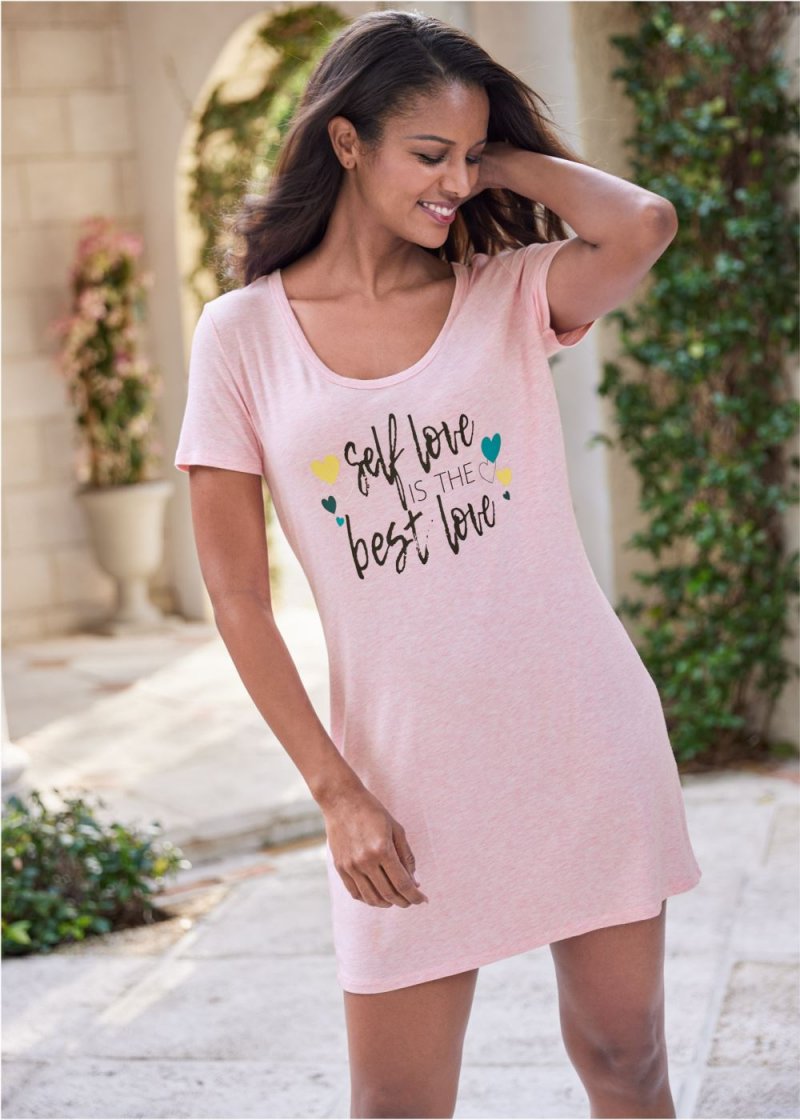 Venus Heathered Pink SLEEP SHIRT