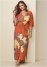 Venus Plus Size Twist Front Maxi Dress