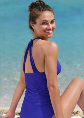 Venus Smoothing V-Back Tankini Top Bikini - Cobalt Blue