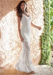 Venus Crochet Tank Maxi Dress - Off White