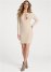 Venus Plus Size Keyhole Detail Embellished Sweater Dress