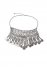 Venus Boho Coin Bib Necklace in Silver